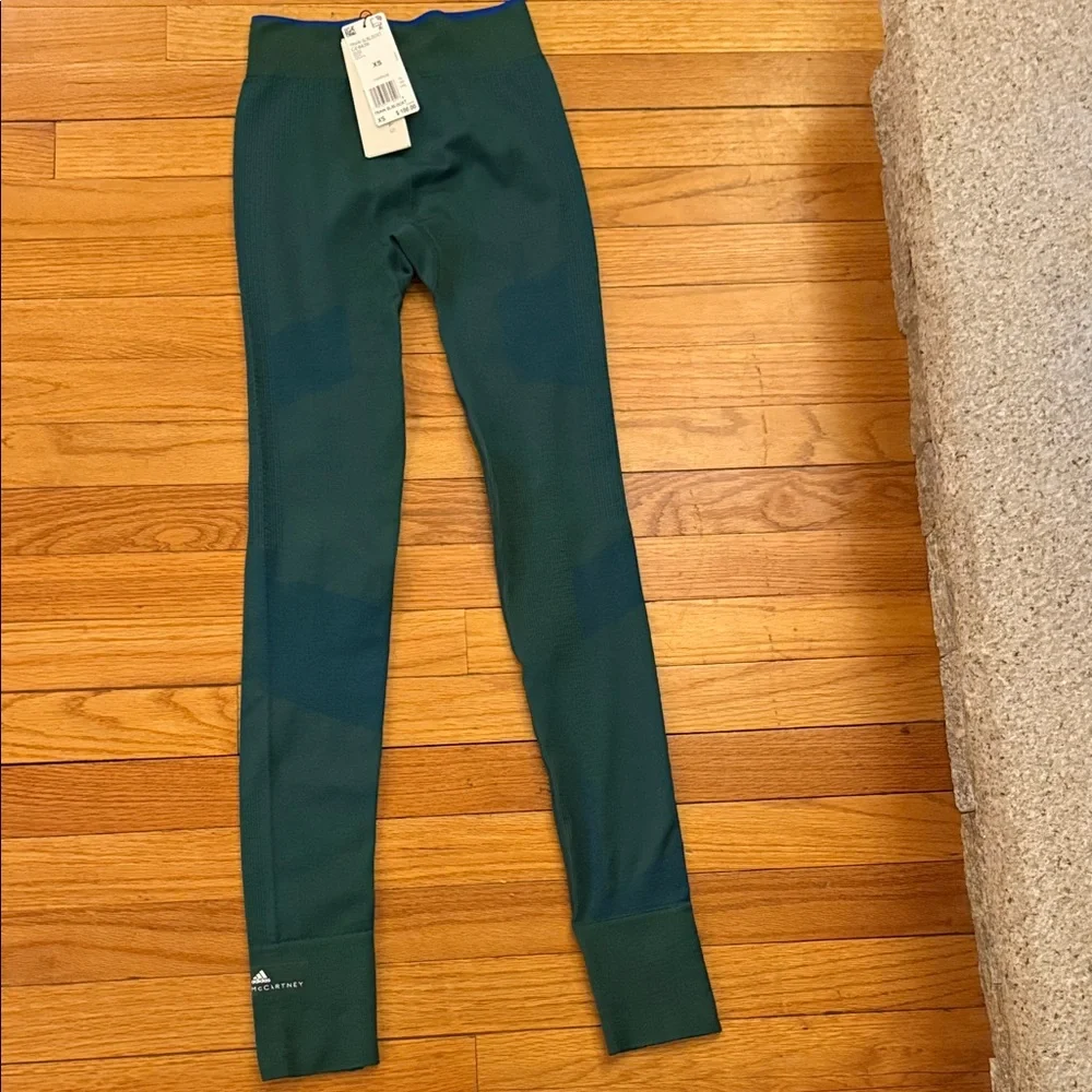 Adidas x Stella McCartny Dark Green Leggings NWT XS